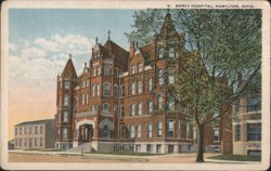 Mercy Hospital, Hamilton, Ohio Postcard