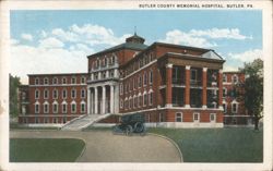 Butler County Memorial Hospital, Butler, PA Postcard