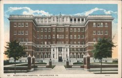 Misericordia Hospital, Philadelphia, PA Postcard