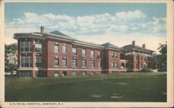 U. S. Naval Hospital, Newport, RI Postcard