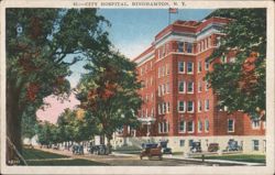 City Hospital, Binghamton, NY Postcard