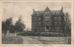 St. John's Hospital, Springfield, MN Postcard