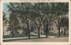 The Winona General Hospital, Winona, MN Postcard