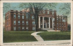 Audrian Hospital, Mexico, MO - Built 1921 Postcard