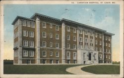 Christian Hospital Building Postcard