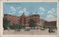 City Hospital, St. Louis, MO - Lafayette at 14th Street Postcard