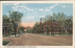 Street View of St. Francis Hospital & Annex Postcard