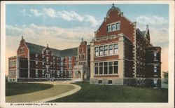 St. Luke's Hospital, Utica, NY Postcard