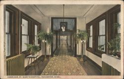 Corridor, St. Mary's Hospital Postcard