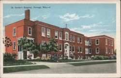 St. Savior's Hospital, Portage, Wis. Postcard