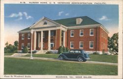 Nurses Home, U.S. Veterans Administration Facility Postcard