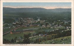 View from Beech Hill, Keene, NH Postcard