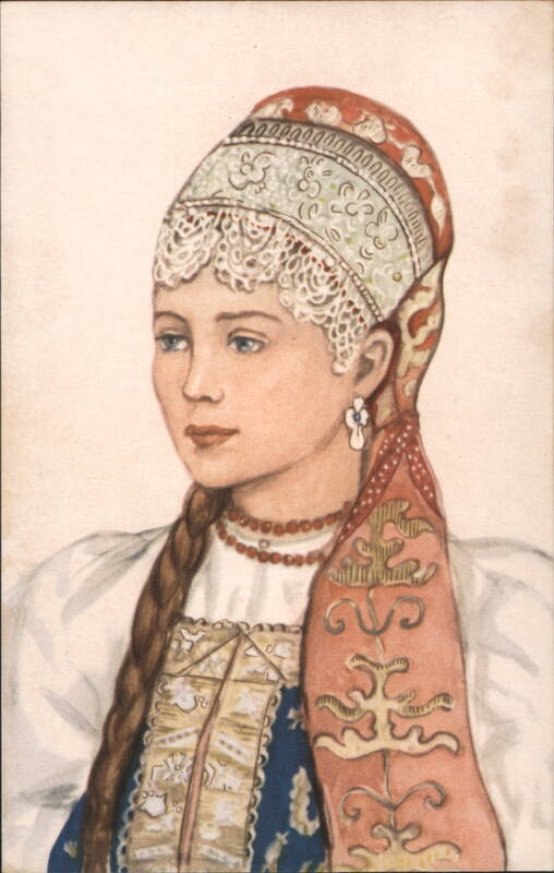 Povyazka, Maiden's Headdress, Vologda Governorate, 19th Century