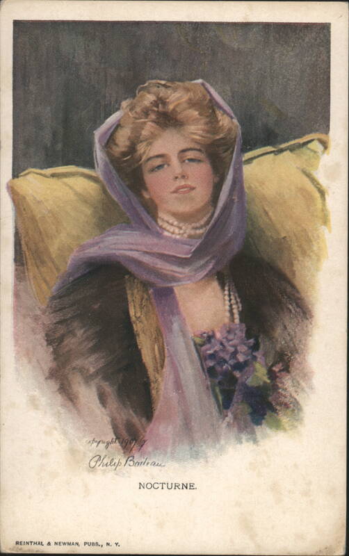 Nocturne by Philip Boileau, Woman with Purple Scarf