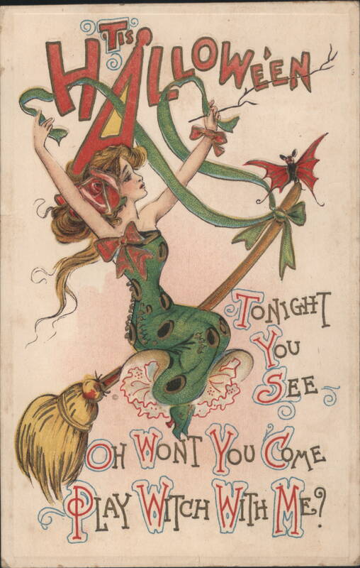 Halloween Witch on Broom: Oh Won't You Come Play Witch With Me?