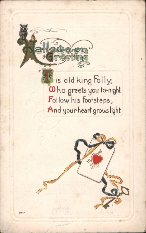 Halloween Greeting - King Folly