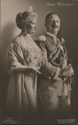 Unser Kaiserpaar - German Emperor Wilhelm II & Empress Augusta Victoria Postcard