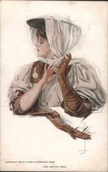 The Motor Girl Postcard