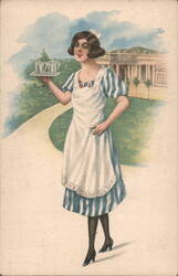 Le Mesciterici, Tea Service at Bagni Montecatini Postcard