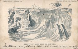 Plenty of Good Fish in the Sea, Women in Waves Postcard