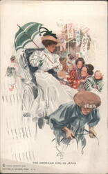 The American Girl in Japan Postcard