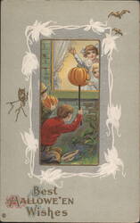 Children with JOLs at Window Postcard