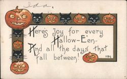 Here's Joy for Every Hallow-E'en Postcard