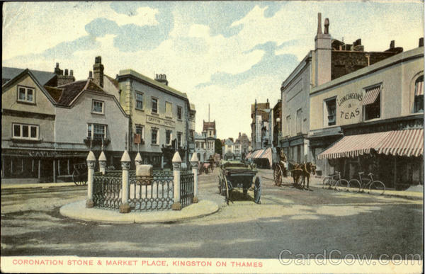 Coronation Stone & Market Place ,Kingston On Thames. England