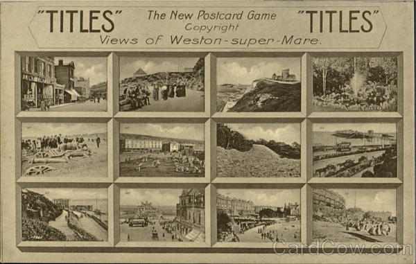 TITLES The New Postcard Game . Weston-super-Mare England