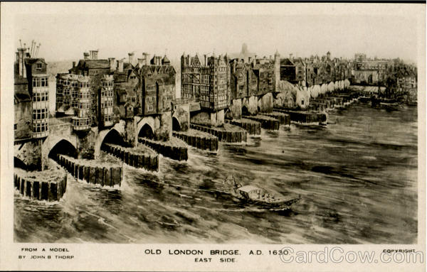 Old London Bridge East Side England