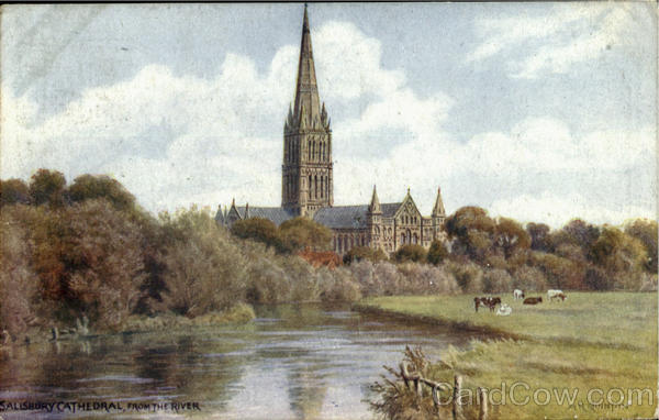 Salisbury Cathedral,From The River England