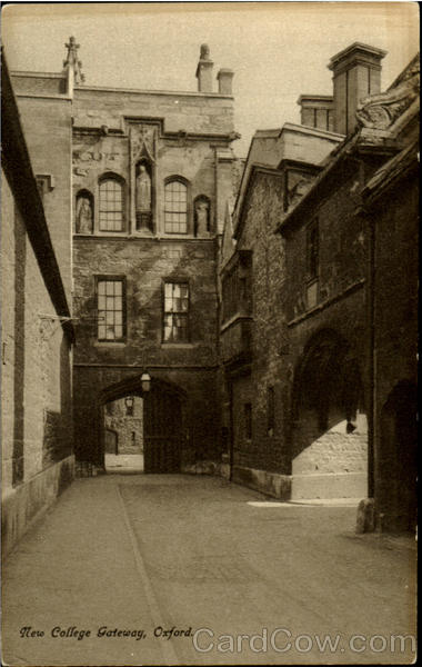 New College Gateway Oxford England Oxfordshire