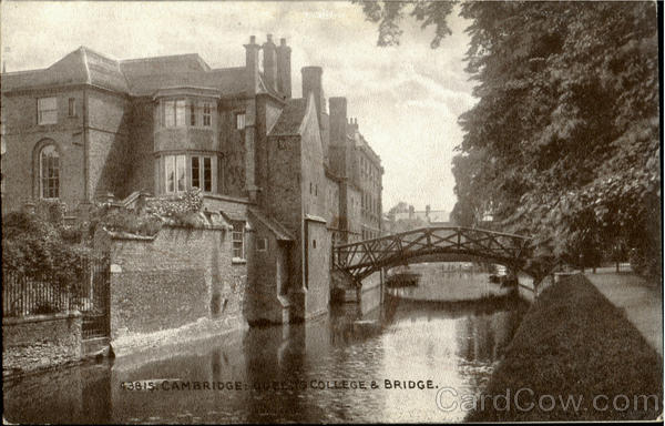 Cambridge :Oueeis College & Bridge England