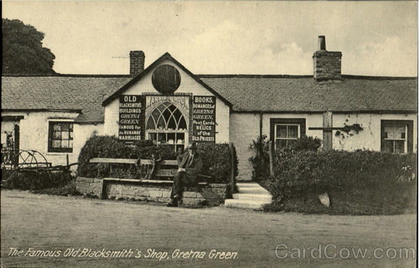 The Famous Old Blacksmith's Shop Gretna Green England