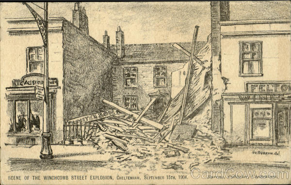 Scene Of The Winchcomb Street Explosion Chelteham England