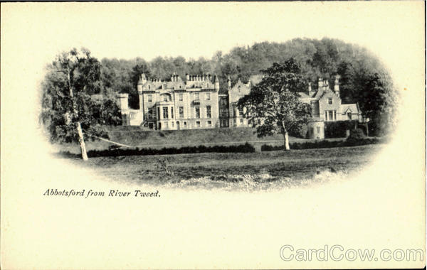 Abbotsford from River Tweed England