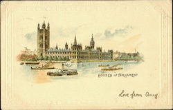 Houses Of Paraliament England Postcard Postcard