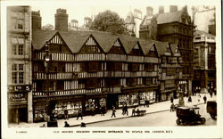 Bridge House, Holborn Showing Entrance To Staple Inn London, England Postcard Postcard