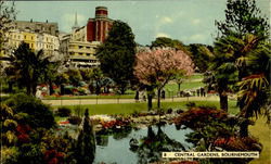 Central Gardens Bournemouth, England Dorset Postcard Postcard