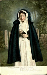 Irish "Colleen" Postcard