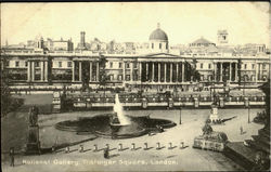 National Galiery, Trafalgar Square Postcard