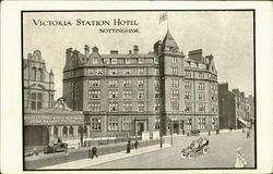 Victoria Station Hotel Nottingham, England Postcard Postcard