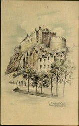 Edinburgh Castle From Grassmarket Postcard