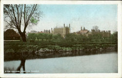 Eton Collge,From The Thames. Postcard