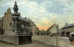 High Street Wooler, England Postcard Postcard