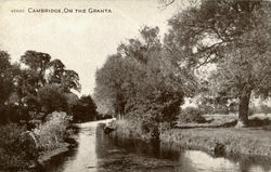 Cambridge,On Th Granta. Postcard