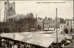 Cambridg:Market Place Postcard
