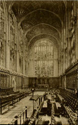 Cambridge Kingscollege Chanei,Choir East. Postcard