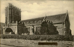 German Church and Bell Tower Postcard