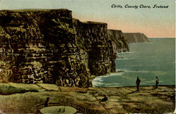 Cliffs,County Clare Ireland, England Postcard Postcard